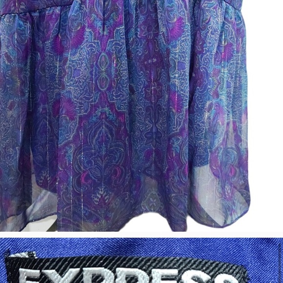 EXPRESS CHIFFON MAXI DRESS - Picture 12 of 14